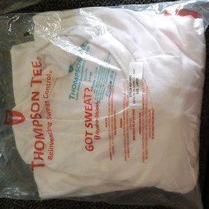 Thompson Tee t-shirts, slim fit, L, men's, white